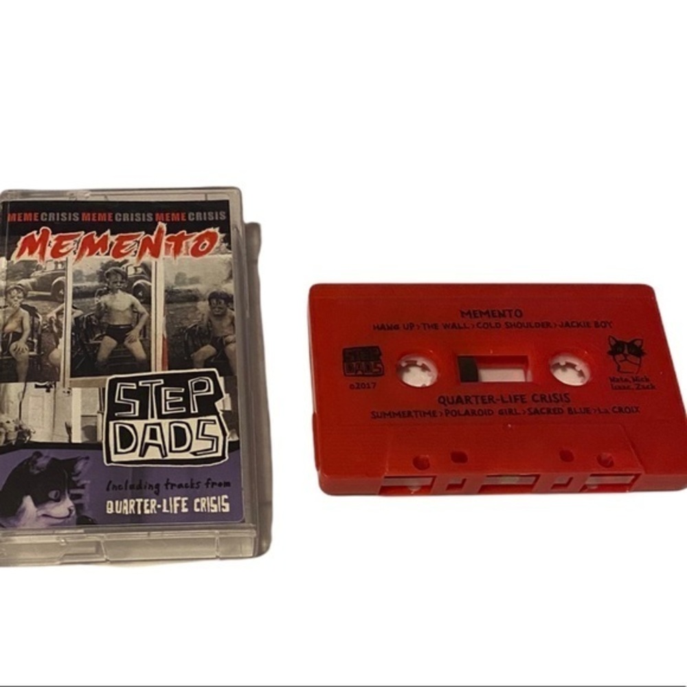 Memento (EP) cassette by Step Dads. Including tracks from Quarter Life Crisis.